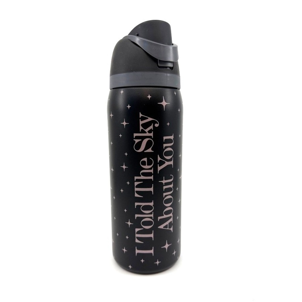 Lonely Ghost x RISE 32oz Stainless Tumbler I Told‎ The Sky About You tan letters
